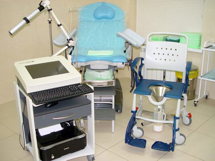 Equipment for conducting urodynamic studies in cases of suspected prostatitis